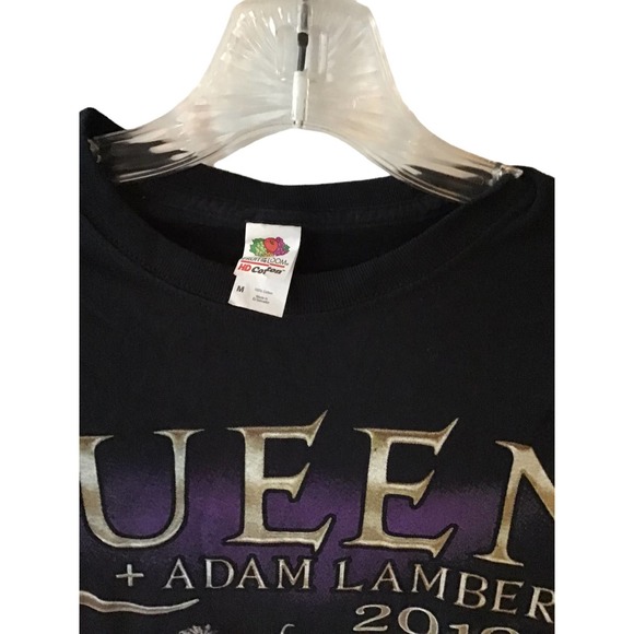 Queen and Adam Lambert 2019 Rhapsody Tour T-Shirt Size M - Picture 2 of 5